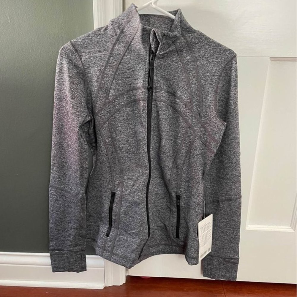 NWT LULULEMON DEFINE JACKET * LUON Heathered Black / Gray 8